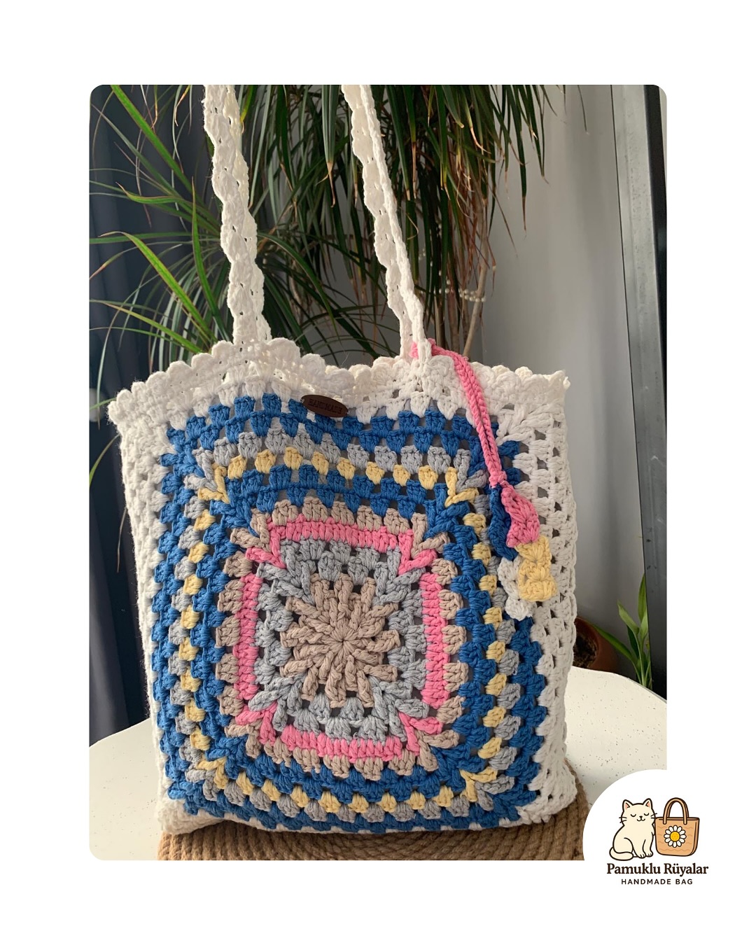 Pastel Rüya El Örgüsü Çanta